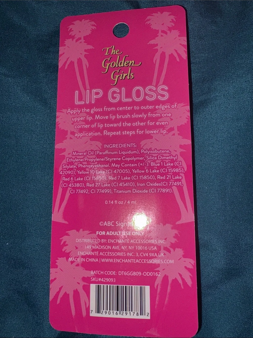Golden Girls - Rose - Palm Peach Pink Lip Gloss — Hydrating Shine